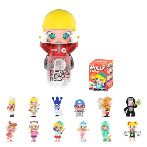POP MART Molly My Instant Superpower Series Blind Box Figures, Random Design Mystery Toys for Modern Home Decor, Collectible Toy Set for Desk Accessories, Single Box