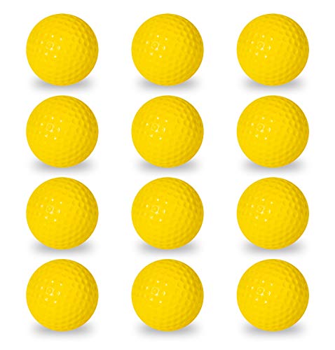 Franklin Sports Foam Practice Golf Balls - Indoor + Outdoor Training Golf Balls - Best for Chipping + Putting Practice - Official Size Golf Balls - 12 Pack