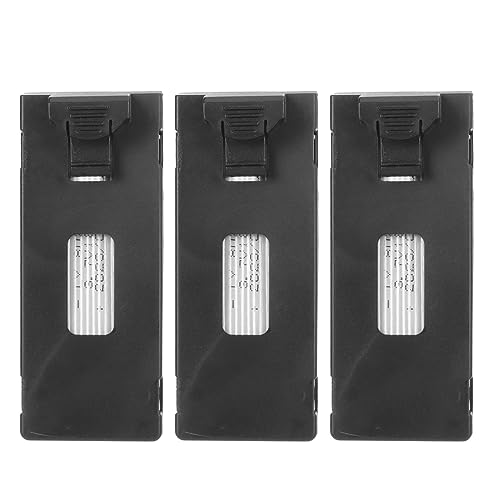 Leapiture 3PCS Drone Lithium Battery 1800MAH 3.7V Rechargeable Quadcopter Drone Battery Stable for E88 E88Pro E100 E99 K3 K6 E89 P1 P4 P5