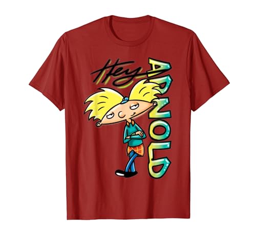 Nickelodeon Hey Arnold Character Grafitti Logo T-Shirt T-Shirt