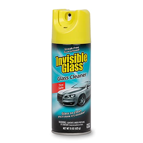 Invisible Glass 91163 15-Ounce Cleaner for Auto and Home for a Streak-Free Shine, Deep-Cleaning Foaming Action, Safe for Tinted and Non-Tinted Windows, Ammonia Free Foam Glass Cleaner, Pack of 1