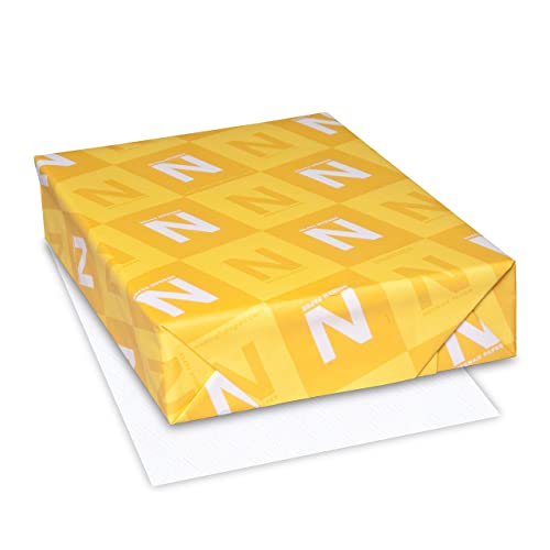 Neenah Classic Crest Coverstock, 8.5' x 11', 80 lb, Smooth Finish, Solar White, 250 Sheets (04701)