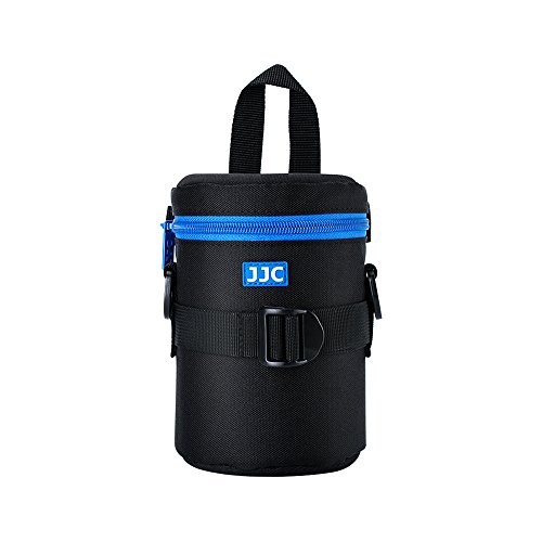 JJC Deluxe Lens Case Pouch Bag for Canon EF-S 17-55mm/17-85mm, EF 35mm f/2, Nikon AF-S 18-200mm/18-105mm/18-300mm/55-200mm, Fujifilm XF 56mm f1.2 R/XF 55-200mm & More Lens Below 3.1' x 5.3'(D x L)