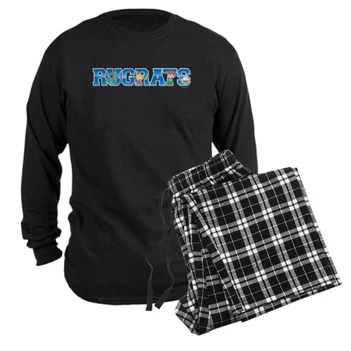 CafePress Rugrats Collegiate Men's Long Sleeve Dark Pajama Set With Checker Pant