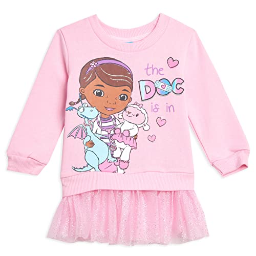 Disney Doc McStuffins Toddler Girls Fleece Sweatshirt Dress 5T