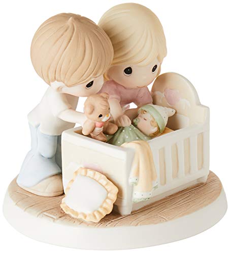 Precious Moments, We're Glad You Came Into Our Lives, Bisque Porcelain Figurine, Family, 132002