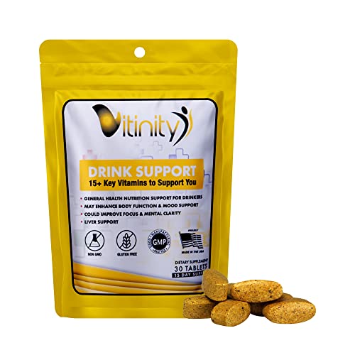 Anti Alcohol Drink Support Supplement-15+Key Ingredients for Craving Support,Liver Health,Kudzu, Milk Thistle,Holy Basil,DHM,All Natural Cleanse,Gradual Reduction,Nutrient Replenisher Tablets(15 Days)