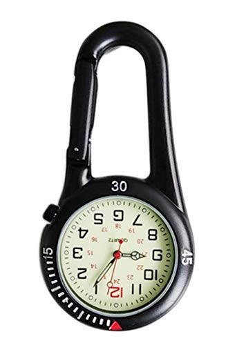 Amyto Clip On Outdoor Quartz Watches Carabiner Watches Come with Extra Battery