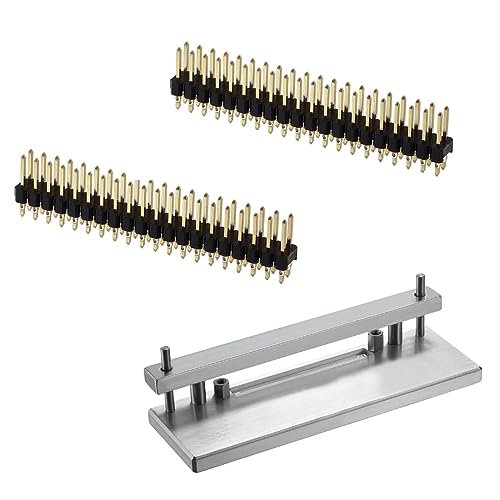 Vilros Heavy Duty Hammer-in Pin Header Install Rig for Raspberry Pi Zero with Two 40 Pin Headers-Easy Pin Header Installation Solution for a Raspberry Pi Zero-No Soldering Required