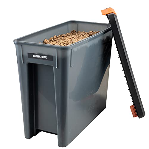 Traeger Grills BAC637 Stay Dry Pellet Bin, Wood Pellet Storage with Locking Lid & Flavor Stickers Grill Accessory