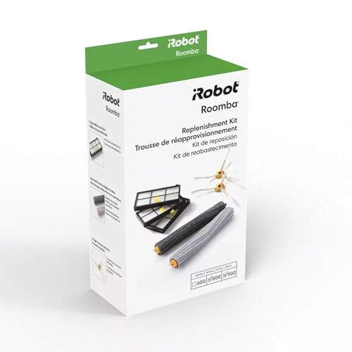 iRobot Roomba Authentic Replacement Parts - Roomba 800 and 900 Series Replenishment Kit (3 AeroForce Filters, 2 Spinning Side Brushes, and 1 Set of Multi-Surface Rubber Brushes)