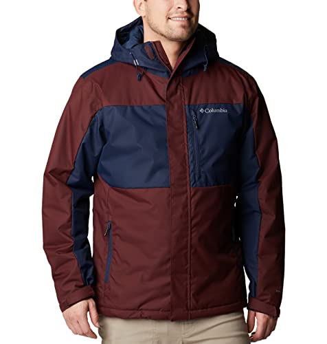 Columbia Men's Tipton Peak II Insulated Jacket, Elderberry/Collegiate Navy, Medium