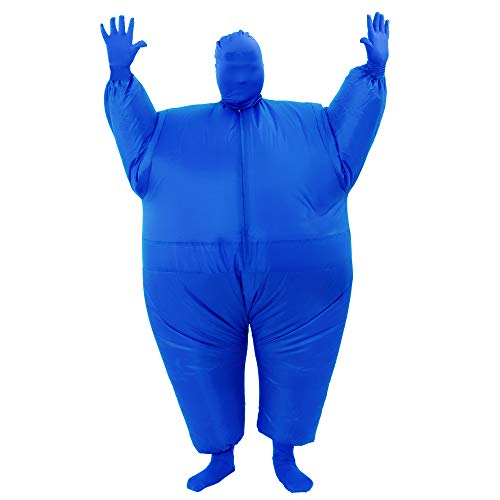 RHYTHMARTS Blue Inflatable Costume Full Body Suit Inflatable Halloween Costumes Fancy Dress for Adult (Blue)