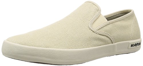 SEAVEES Men's Baja Slip On Classic Sneaker, Natural, 12