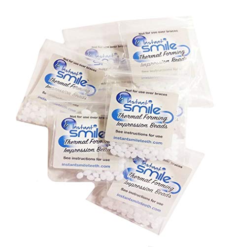 8 Packages of Instant Smile Billy Bob Replacement Thermal Adhesive Fitting Beads for Fake Teeth