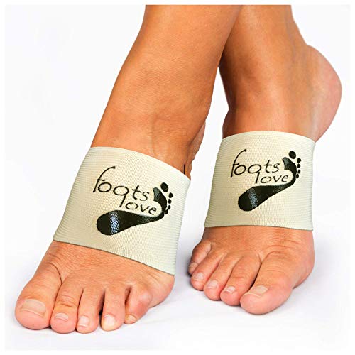 FOOTS LOVE Plantar Fasciitis Arch Support Braces-Sleeve Inserts. Compression Lifts & Highest Copper Content Relaxes Nerves. Arch and Heel Foot Care Fast Pain Relief