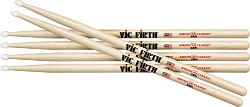 Vic Firth 3-Pair American Classic Hickory Drumsticks Nylon 5B
