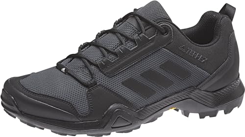 adidas outdoor Men's Terrex Ax3 Hiking Boot, Black/Black/Carbon, 9 M US
