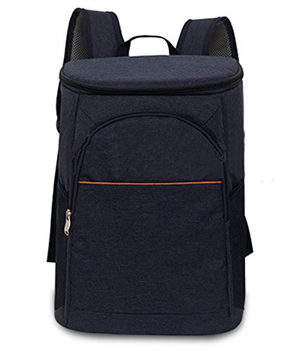 LemonGirl 20L Hiking Backpack Cooler Bag Insulated Large Backpack for Travel, Deep Blue, PVC, EVA