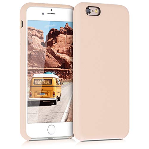 kwmobile Case Compatible with Apple iPhone 6 / 6S Case - TPU Silicone Phone Cover with Soft Finish - Mother of Pearl