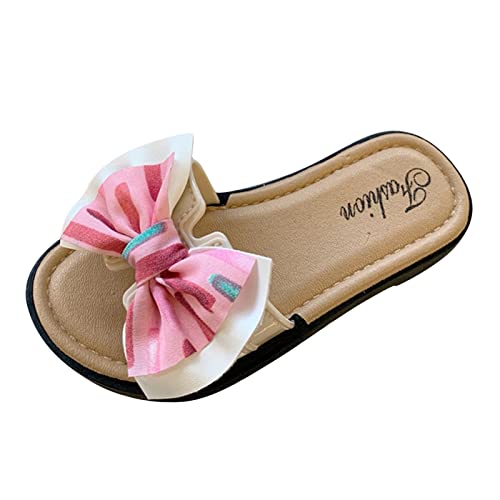 Girl Slippers Size 1 Children Slippers Fashionable Versatile Exaggerated Butterfly Sweet Soft Bottom Beach Slippers