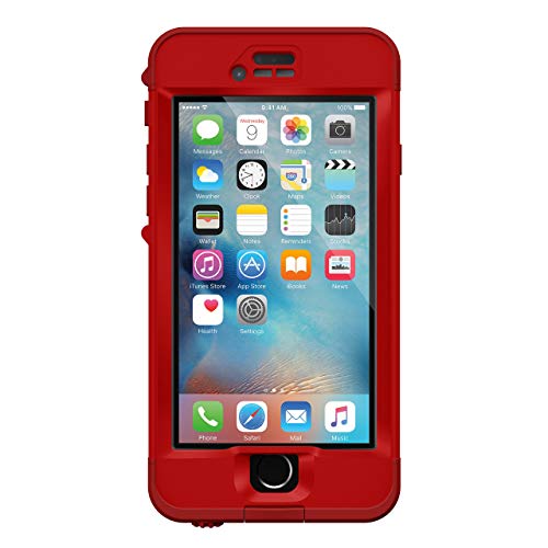 Lifeproof NÜÜD SERIES iPhone 6s Plus ONLY Waterproof Case - Retail Packaging - CAMPFIRE (FLAME RED/KICKFLIP RED)