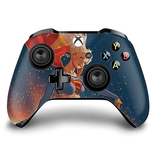 Head Case Designs Officially Licensed Superman DC Comics Supergirl Logos and Comic Book Vinyl Sticker Gaming Skin Decal Cover Compatible with Xbox One S/X Controller