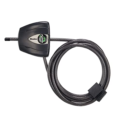 Master Lock 6ft. x 3/16in. Python Adjustable Locking Cable, Black, 6' X 3/16-Inch, 8417D