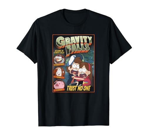 Disney Gravity Falls Trust No One Scared Dipper & Mabel T-Shirt
