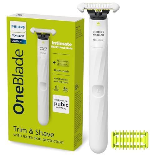 Philips Norelco OneBlade Unisex Intimate Pubic & Personal Body Groomer & Trimmer for Women & Men, QP1924/70