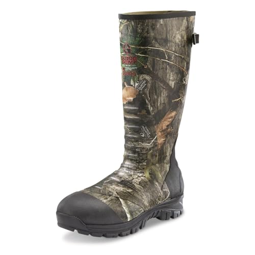 Guide Gear Men’s Ankle Fit Hunting Boots, Insulated Waterproof Rubber Rain Shoes, 2400-gram