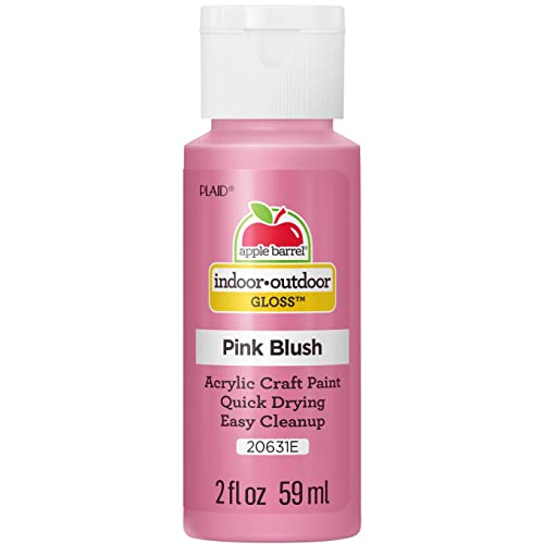 Apple Barrel Gloss Acrylic Paint in Assorted Colors (2-Ounce), 20631 Pink Blush
