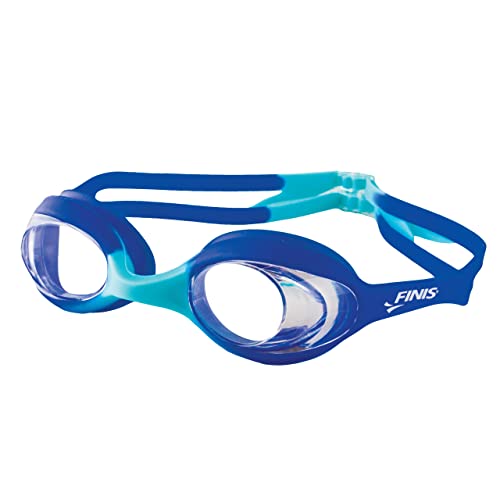 FINIS Swimmies Learn-to-Swim Kids Goggles, Aqua/Clear