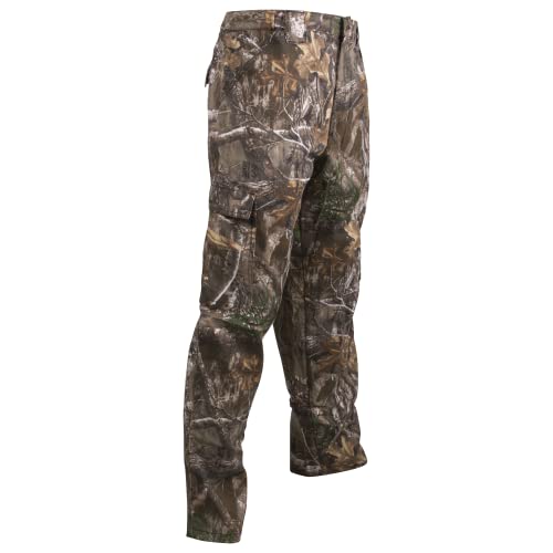 King's Camo KCB102 Men's Classic Design Cotton Regular Fit Six Pocket Hunting Cargo Pants, Realtree Edge, Large