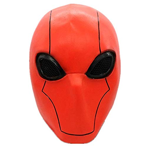 Deluxe Red Hood Mask Injustice League 2 Adult Full Head Helmet Cosplay Costume Halloween Accessory