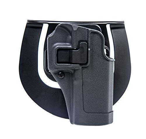BLACKHAWK! Serpa CQC Gun Metal Grey Sportster Holster, Size 00, Right Hand, Size 00 - Glock 17/22 /31 (413500BK-R)
