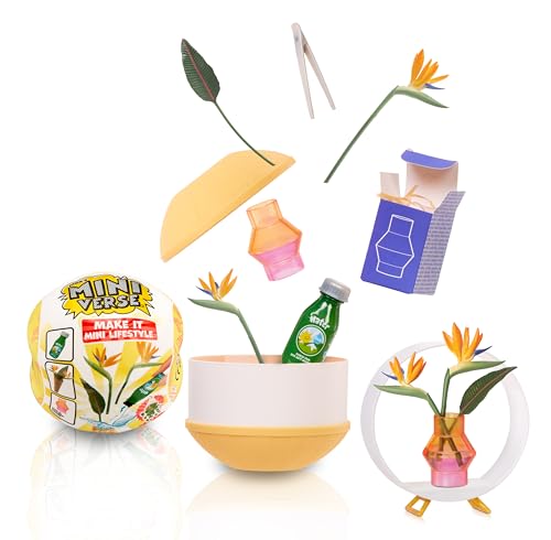 MGA's Miniverse Make It Mini Lifestyle Home Series 1 Mini Collectibles, Mystery Blind Packaging, DIY, Crafts, Resin Play, Replica Items, Mini Plants, Birdhouses, Bouquets Collectors, 8+