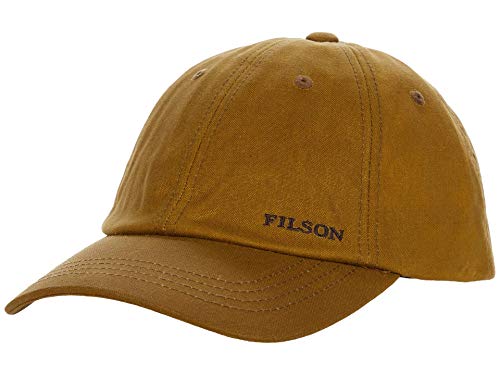 Filson Oil Tin Low-Profile Cap Dark Tan One Size
