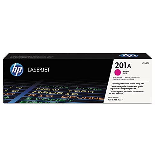 HP 201A Magenta Toner Cartridge | Works with HP Color LaserJet Pro M252, HP Color LaserJet Pro MFP M277 Series | CF403A