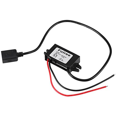 1pc DC-DC Buck Adapter, 12V/24V to USB 5V 3A Converter Regulator Cable Wires for The Field of Car Audio, Radio, Monitor