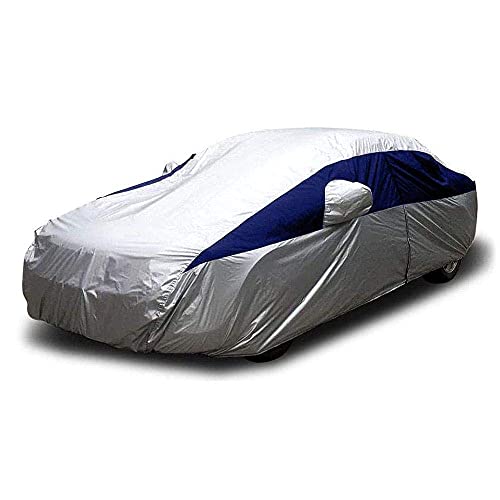 Titan Brilliant Color Poly 210T Car Cover for Sedans 186-202'. Waterproof, UV Protection, Scratch Resistant, Driver-Side Zippered Opening. Fits Camry, Accord and More.