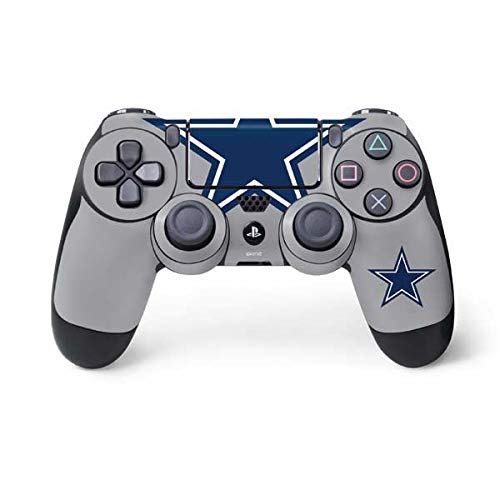 Skinit Decal Gaming Skin Compatible with PS4 Controller - Officially Licensed NFL Dallas Cowboys Retro Logo Design