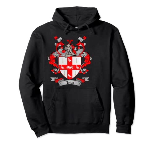 Nolan Coat of Arms | Nolan Surname Family Crest Pullover Hoodie