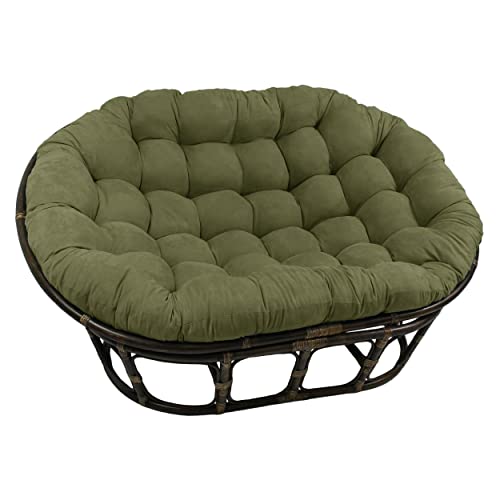 Blazing Needles Microsuede Double Papasan Cushion, 1 Count (Pack of 1), Sage Green