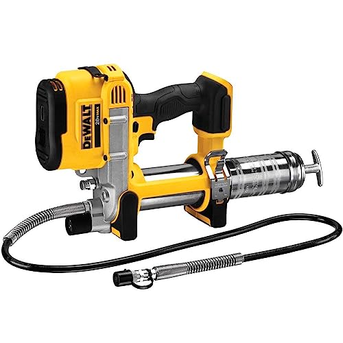 DEWALT 20V MAX Grease Gun, Cordless, 42” Long Hose, 10,000 PSI, Variable Speed Triggers, Bare Tool Only (DCGG571B)