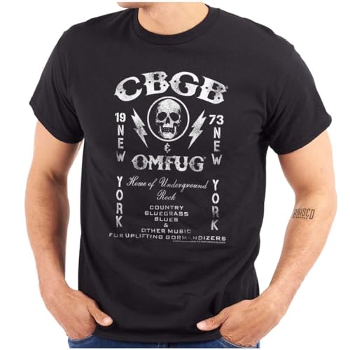 CBGB Vintage Skull 1970s Rock Club Graphic T Shirt Men or Women