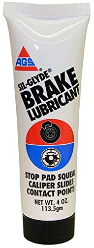 AGS SIL-Glyde 4 oz Tube Silicone Based Brake Assembly Lubricant for Eliminating Disc Brake Squeal - Moisture Proof, Heat Resistant, Rust and Corrosion Protector