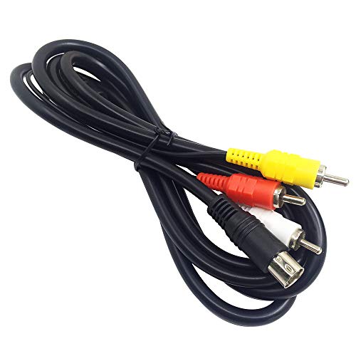 AFUNTA 6 Feet Standard AV Cable RCA Connection Cord Compatible Sega Genesis 2 & 3
