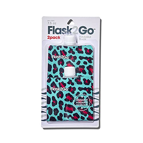 Flask2Go - The Foldable Flexible Flask for Tailgating, Camping, and Concerts (City Cats)