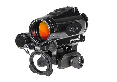 SIG SAUER Durable Hunting Shooting Targeting Waterproof Fogproof ROMEO4XT-PRO MIL-SPEC SOR44001 1x20MM Red Dot Sight, Black